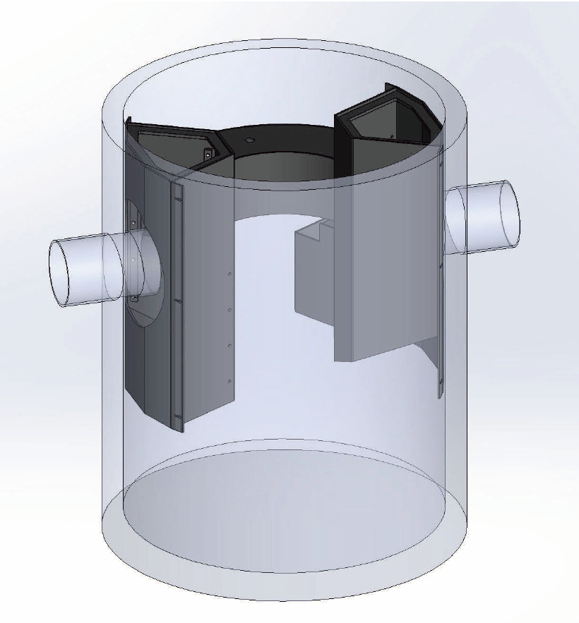 Hydrodynamischer Abscheider in monolithischer Rundbauweise