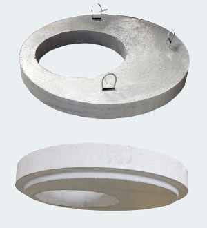 Abdeckplatten mit Falz